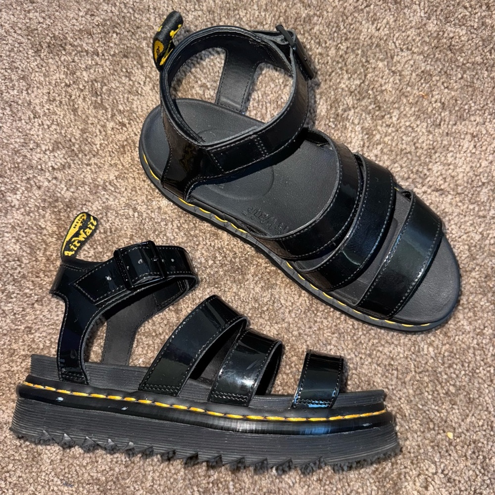 Dr. Martens Blaire Black Sandals